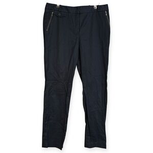 Classiques‎ Entier Womens Black Zip Pocket Pants Size 4 Career Dress